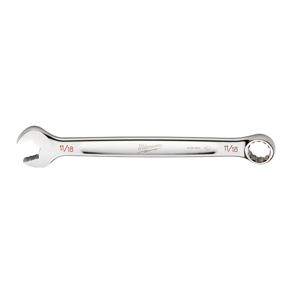 Milwaukee 11/16 SAE Combo Wrench - 45969422 - Available at Power Tool Specialists, Carlton, Victoria, Australia.
