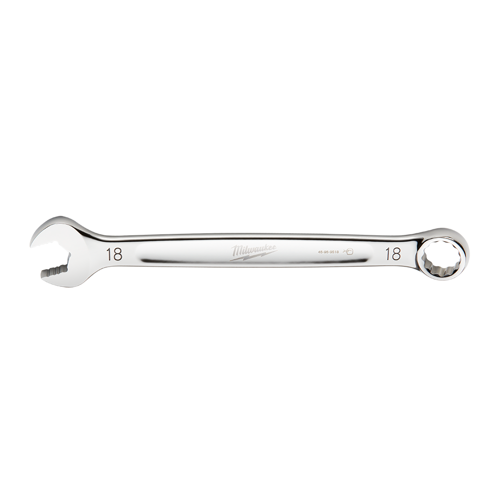 Milwaukee 18mm Combo Wrench - 45969518 - Available at Power Tool Specialists, Carlton, Victoria, Australia.