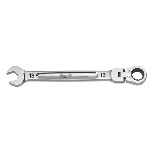 Milwaukee 13mm Flex Head Combination Wrench - 45969613 - Available at Power Tool Specialists, Carlton, Victoria, Australia.