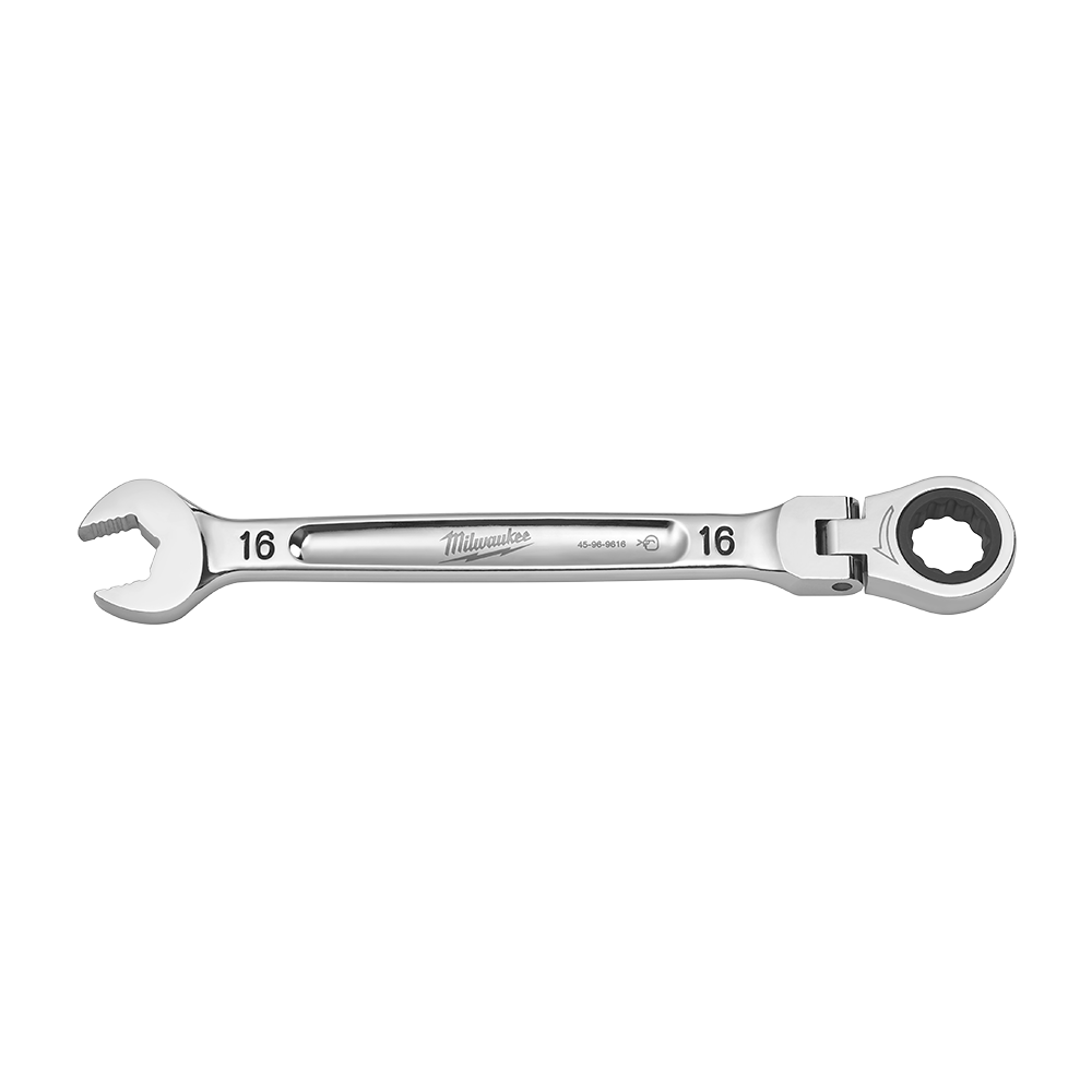 Milwaukee 16mm Flex Head Combination Wrench - 45969616 - Available at Power Tool Specialists, Carlton, Victoria, Australia.