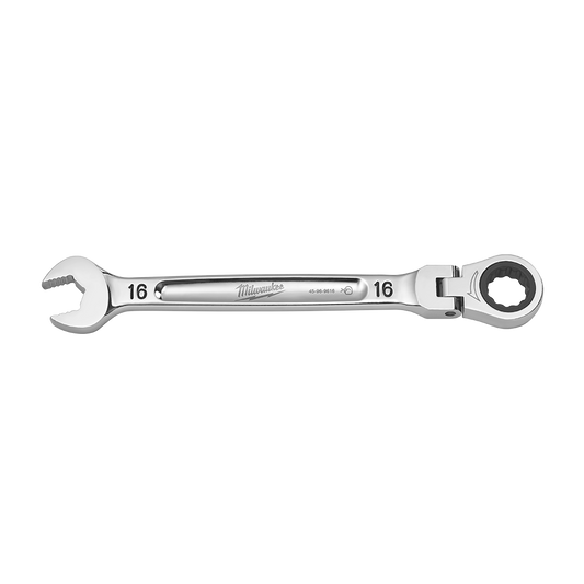 Milwaukee 16mm Flex Head Combination Wrench - 45969616 - Available at Power Tool Specialists, Carlton, Victoria, Australia.