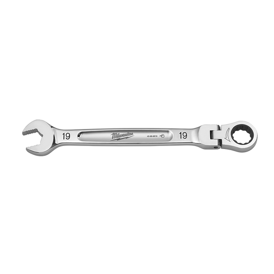 Milwaukee 19mm Flex Head Combination Wrench - 45969619 - Available at Power Tool Specialists, Carlton, Victoria, Australia.