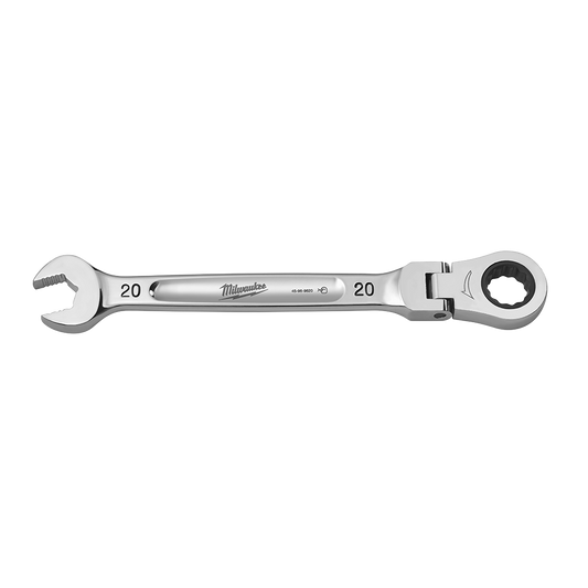 Milwaukee 20mm Flex Head Combination Wrench - 45969620 - Available at Power Tool Specialists, Carlton, Victoria, Australia.