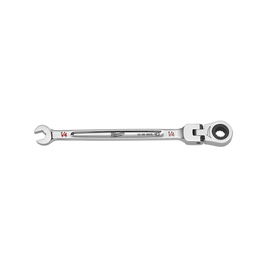 Milwaukee 1/4in. Flex Head Combination Wrench - 45969808 - Available at Power Tool Specialists, Carlton, Victoria, Australia.