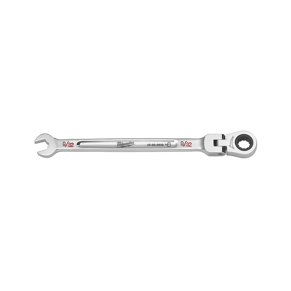 Milwaukee 9/32in. Flex Head Combination Wrench - 45969809 - Available at Power Tool Specialists, Carlton, Victoria, Australia.