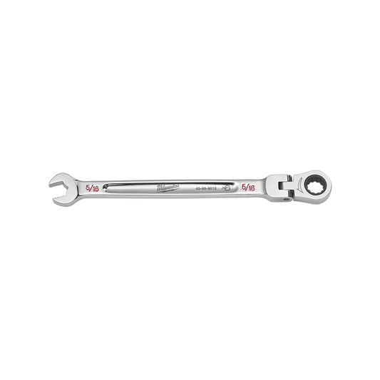 Milwaukee 5/16in. Flex Head Combination Wrench - 45969810 - Available at Power Tool Specialists, Carlton, Victoria, Australia.