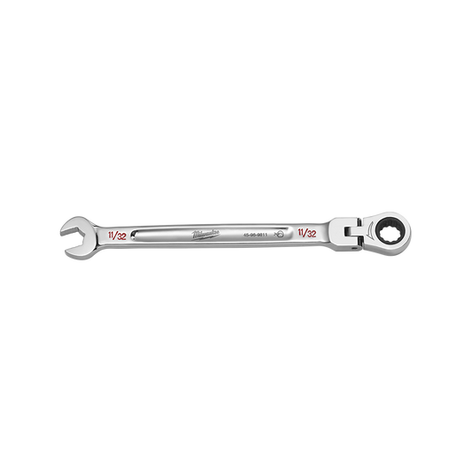 Milwaukee 11/32in. Flex Head Combination Wrench - 45969811 - Available at Power Tool Specialists, Carlton, Victoria, Australia.