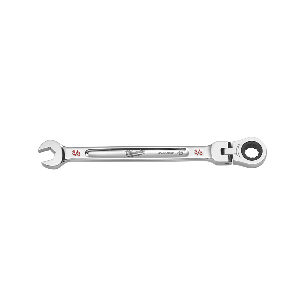 Milwaukee 3/8in. Flex Head Combination Wrench - 45969812 - Available at Power Tool Specialists, Carlton, Victoria, Australia.