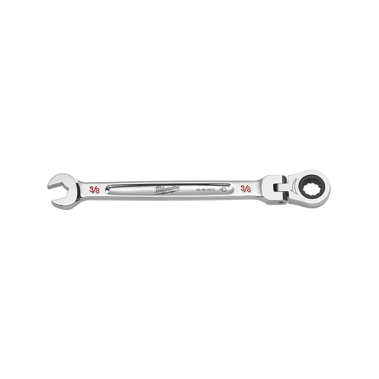 Milwaukee 3/8in. Flex Head Combination Wrench - 45969812 - Available at Power Tool Specialists, Carlton, Victoria, Australia.