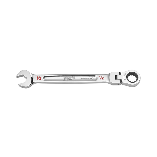 Milwaukee 1/2in. Flex Head Combination Wrench - 45969814 - Available at Power Tool Specialists, Carlton, Victoria, Australia.