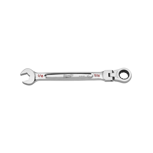 Milwaukee 9/16in. Flex Head Combination Wrench - 45969815 - Available at Power Tool Specialists, Carlton, Victoria, Australia.