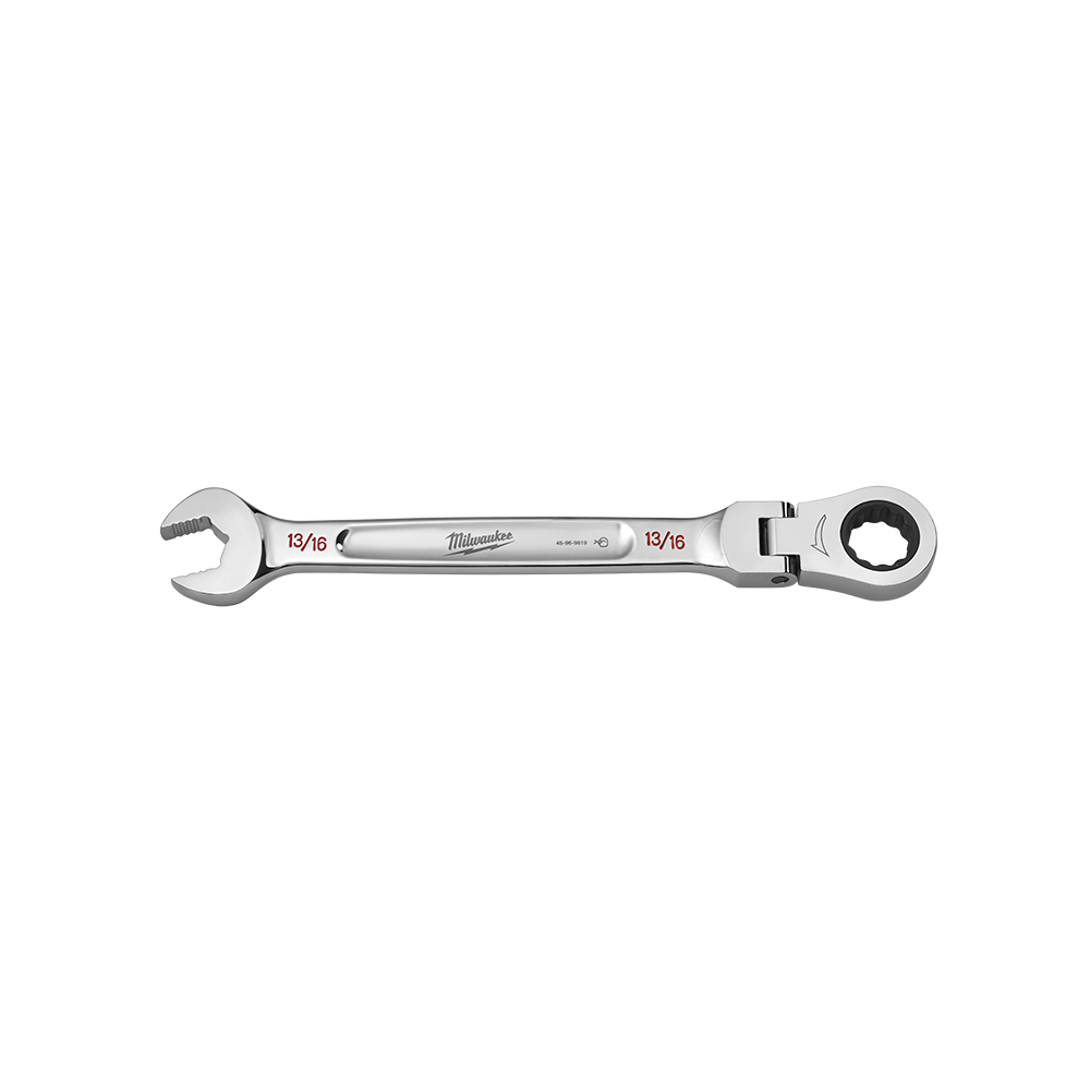 Milwaukee 13/16in. Flex Head Combination Wrench - 45969819 - Available at Power Tool Specialists, Carlton, Victoria, Australia.