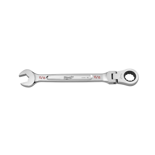 Milwaukee 15/16in. Flex Head Combination Wrench - 45969821 - Available at Power Tool Specialists, Carlton, Victoria, Australia.