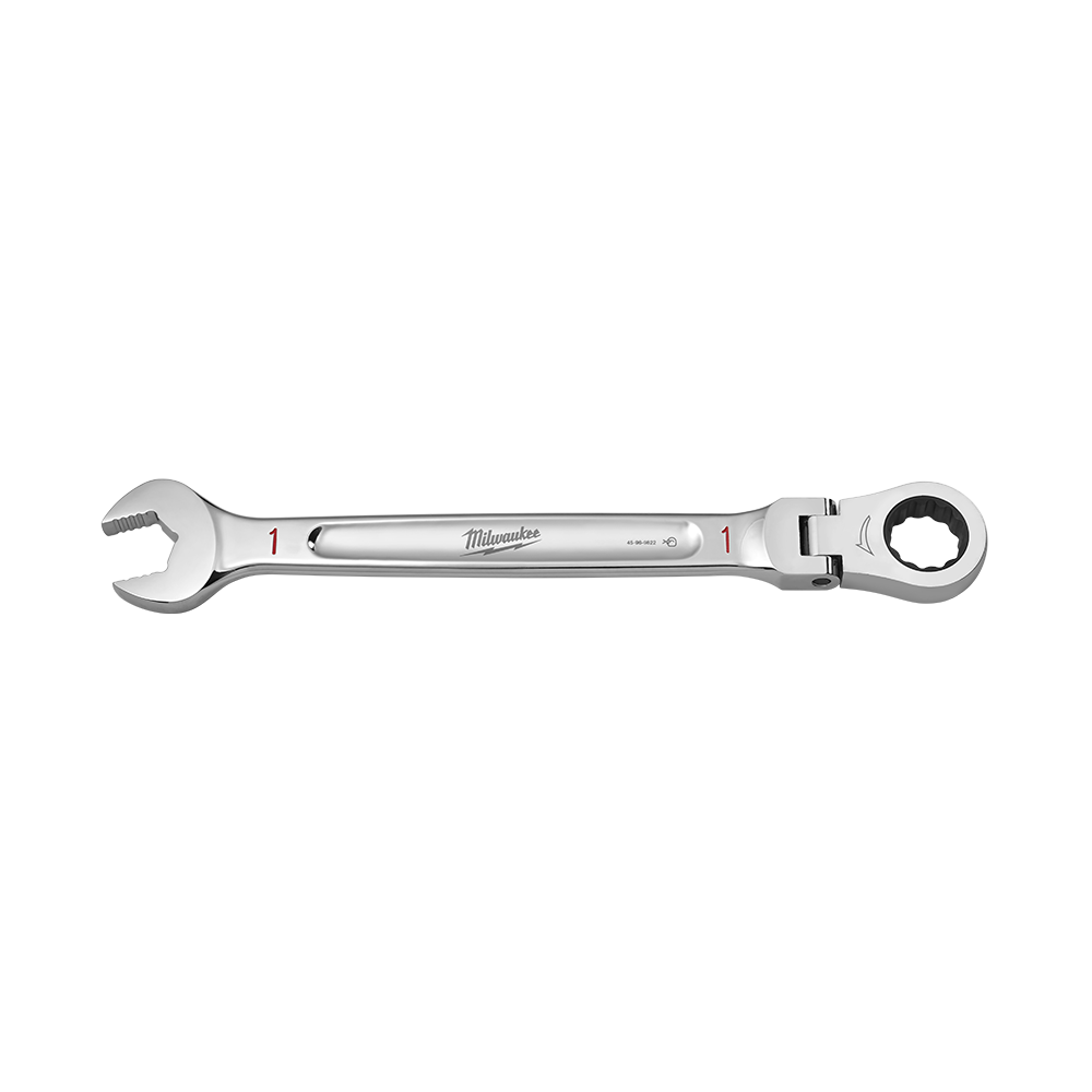 Milwaukee 1in. Flex Head Combination Wrench - 45969822 - Available at Power Tool Specialists, Carlton, Victoria, Australia.