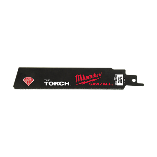 Milwaukee SAWZALL™ The TORCH™ Diamond Grit 150mm 6" 1 Pack - 48001440 - Available at Power Tool Specialists, Carlton, Victoria, Australia.