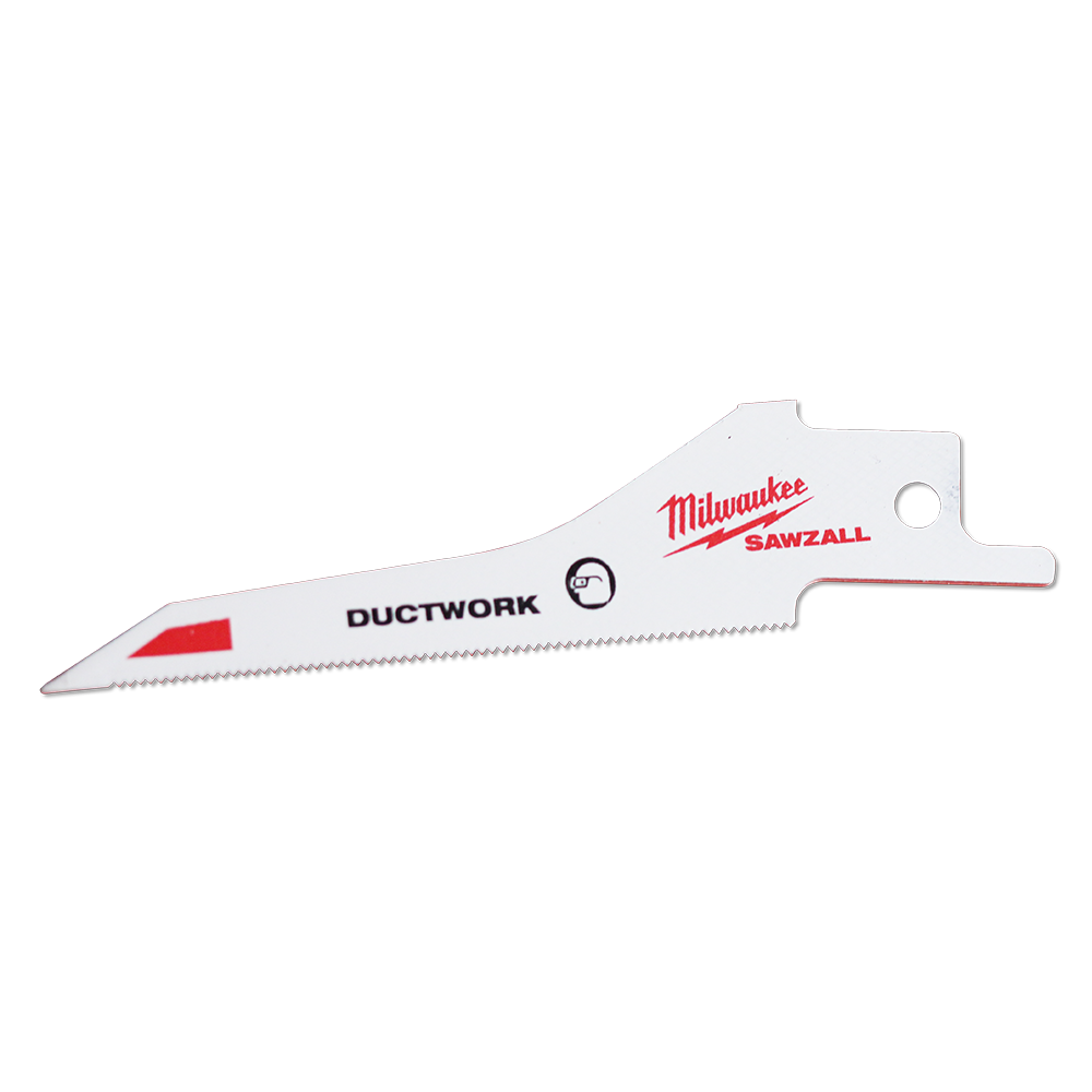 Milwaukee SAWZALL™ Ductwork 85mm 3-44/127" 30TPI Blade 5 Pack - 48001630 - Available at Power Tool Specialists, Carlton, Victoria, Australia.