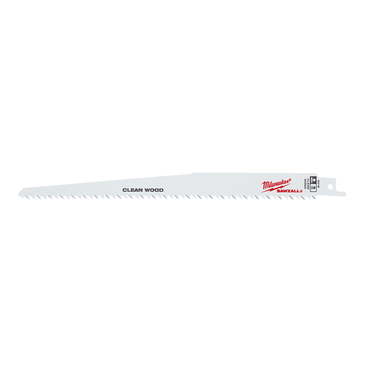 Milwaukee SAWZALL™ Super Sharp Fleam Ground 230mm 9" 6TPI Blade 5 pack - 48005016 - Available at Power Tool Specialists, Carlton, Victoria, Australia.