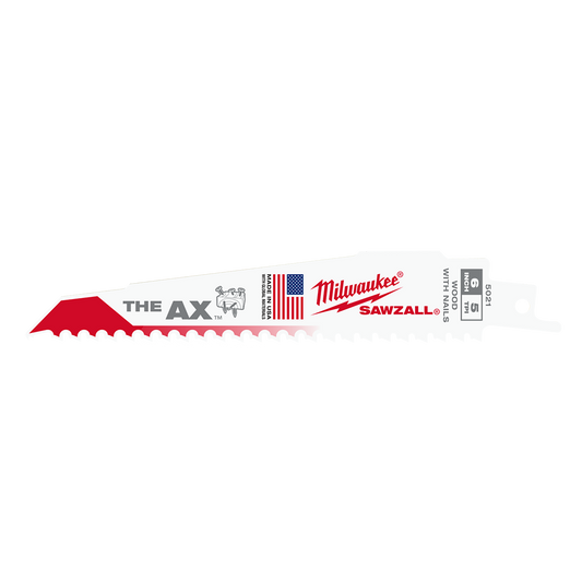 Milwaukee SAWZALL™ The AX™ 230mm 9" 5TPI Blade 25 Pack - 48008026 - Available at Power Tool Specialists, Carlton, Victoria, Australia.