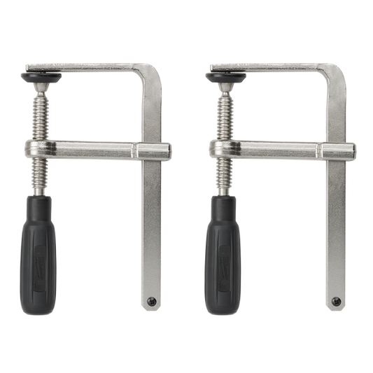 Milwaukee Guide Rail Clamps (2 pack) - 48080573 - Available at Power Tool Specialists, Carlton, Victoria, Australia.