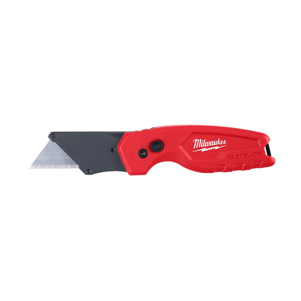 Milwaukee FASTBACK™ Compact Folding Utility Knife  - 48221500 - Available at Power Tool Specialists, Carlton, Victoria, Australia.