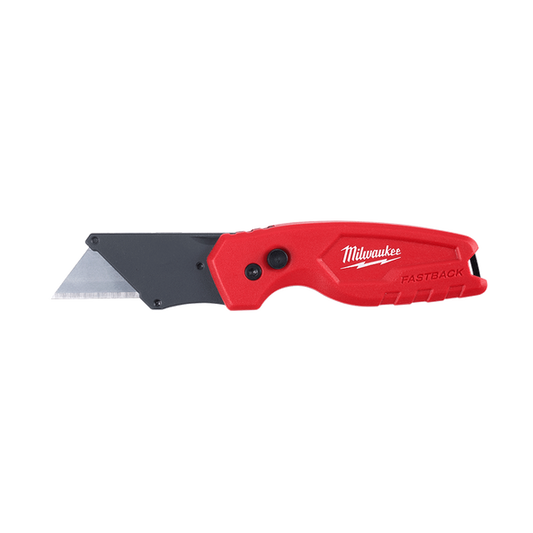 Milwaukee FASTBACK™ Compact Folding Utility Knife  - 48221500 - Available at Power Tool Specialists, Carlton, Victoria, Australia.