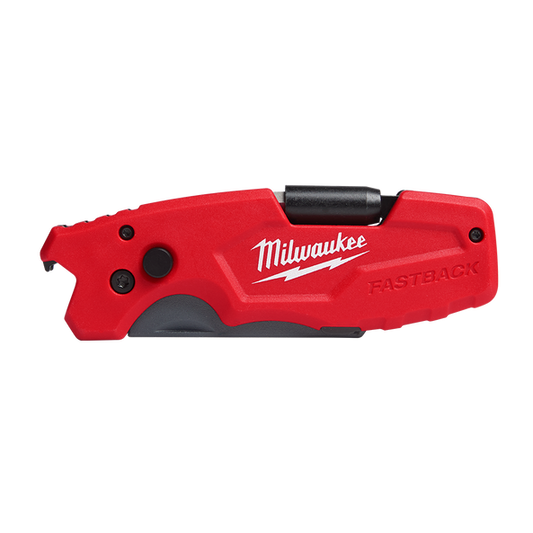 Milwaukee FASTBACK™ 6-in-1 Folding Utility Knife - 48221505 - Available at Power Tool Specialists, Carlton, Victoria, Australia.