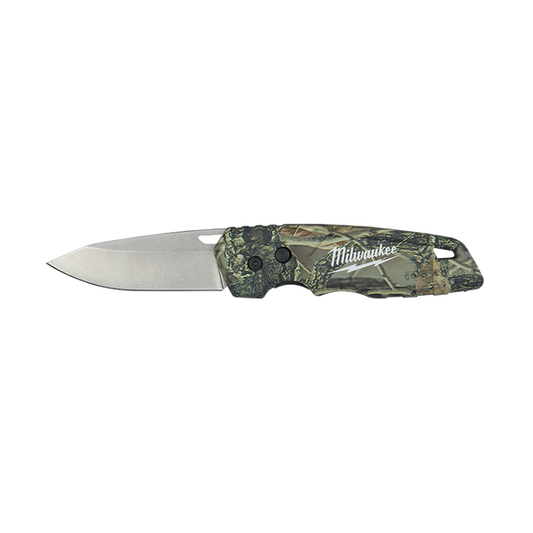 Milwaukee FASTBACK™ Folding Camo Knife - 48221524 - Available at Power Tool Specialists, Carlton, Victoria, Australia.