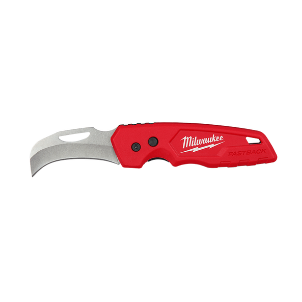 Milwaukee FASTBACK™ Hawkbill Folding Knife - 48221525 - Available at Power Tool Specialists, Carlton, Victoria, Australia.