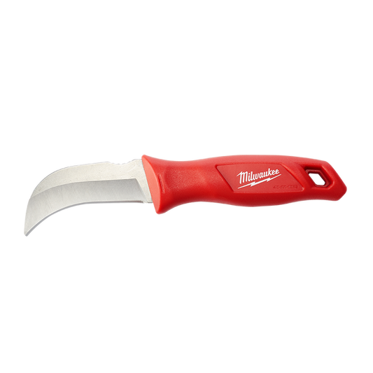Milwaukee Fixed Blade Cable Stripping Knife - 48221925 - Available at Power Tool Specialists, Carlton, Victoria, Australia.