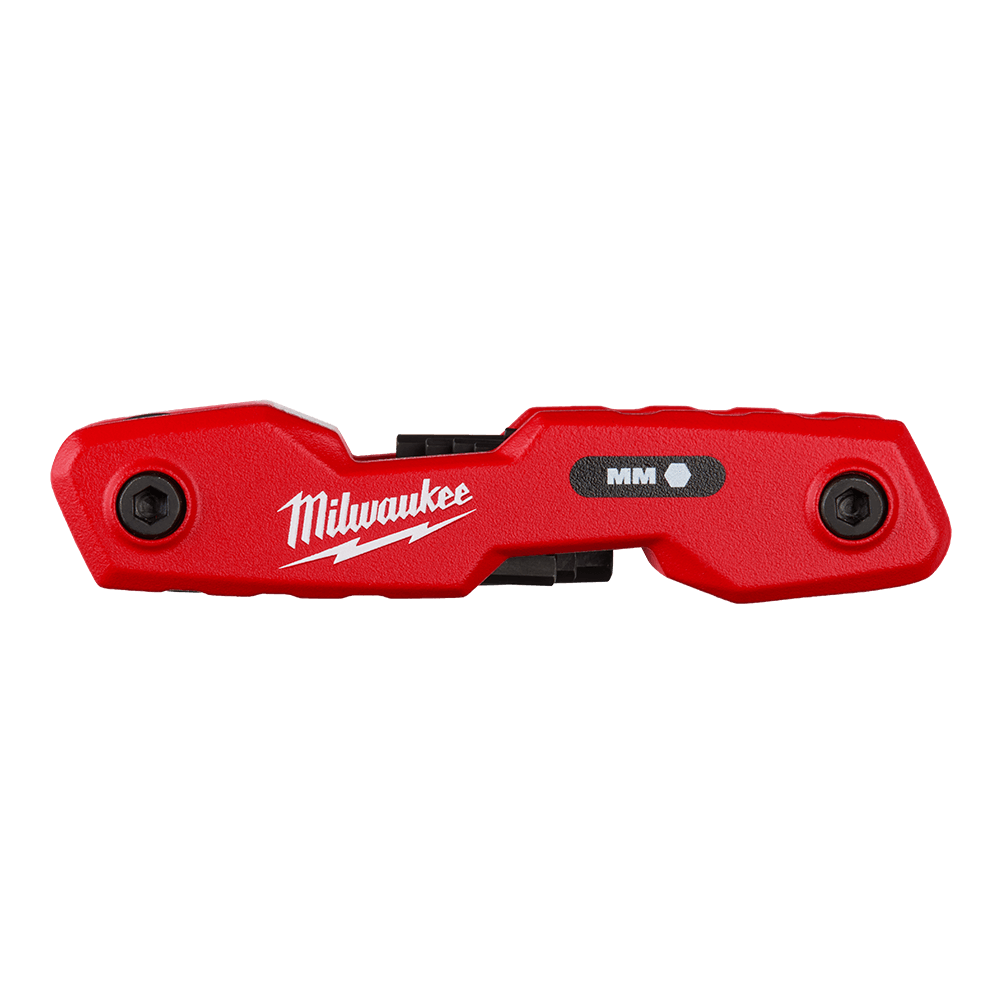 Milwaukee 8 Piece Metric Folding Hex Key Set - 48222182 - Available at Power Tool Specialists, Carlton, Victoria, Australia.