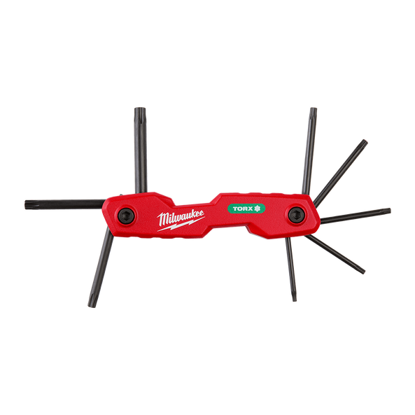 Milwaukee 8 Piece TORX® Folding Hex Key Set - 48222184 available at Power Tool Specialists, Carlton, VIC, AUSTRALIA