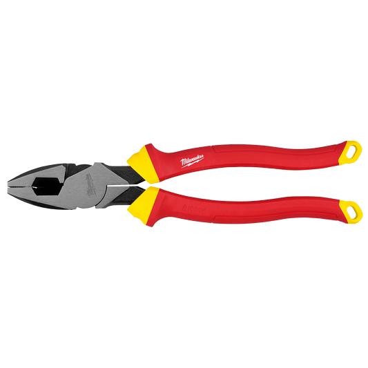 Milwaukee 228mm (9”)  Insulated Lineman Pliers - 48222209 - Available at Power Tool Specialists, Carlton, Victoria, Australia.