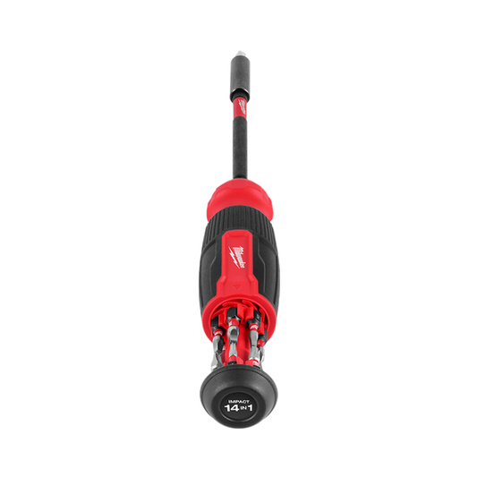Milwaukee 14-in-1 Shockwave Multi-Bit Screwdriver - 48222915 available at Power Tool Specialists, Carlton, VIC, AUSTRALIA