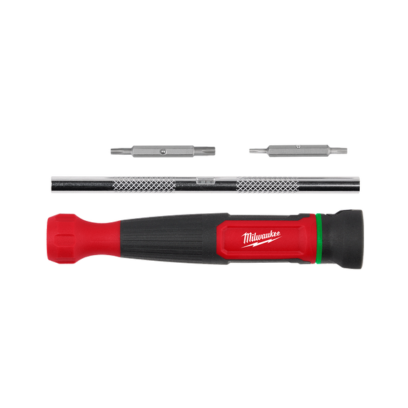 Milwaukee 4-in-1 Precision Torx Multi-Bit Screwdriver - 48222931 available at Power Tool Specialists, Carlton, VIC, AUSTRALIA