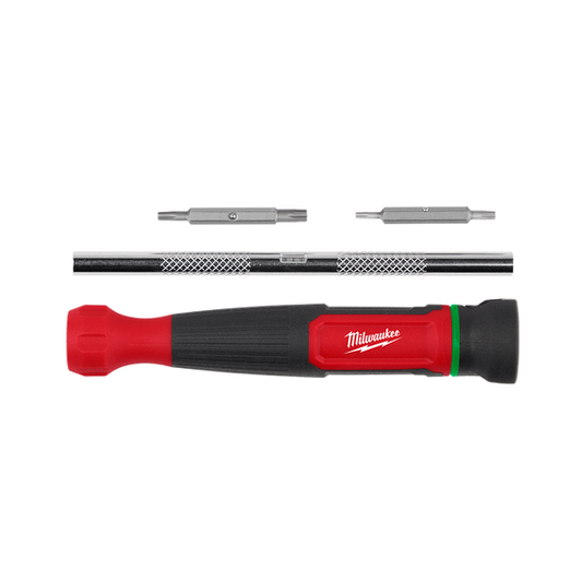 Milwaukee 4-in-1 Precision Torx Multi-Bit Screwdriver - 48222931 available at Power Tool Specialists, Carlton, VIC, AUSTRALIA