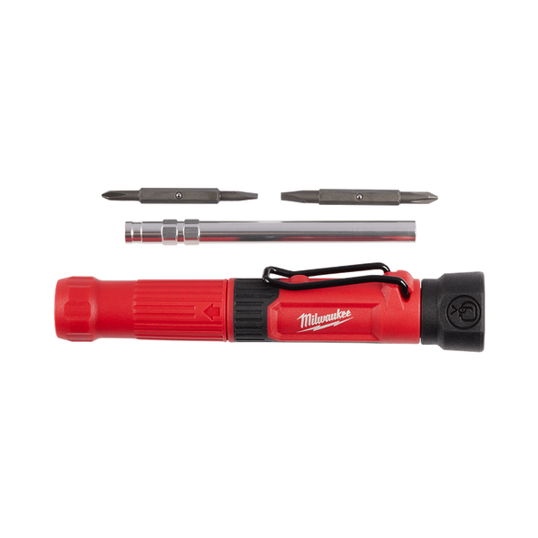 Milwaukee 4-in-1 Pocket Precision Multi-Bit Screwdriver - 48222932 available at Power Tool Specialists, Carlton, VIC, AUSTRALIA