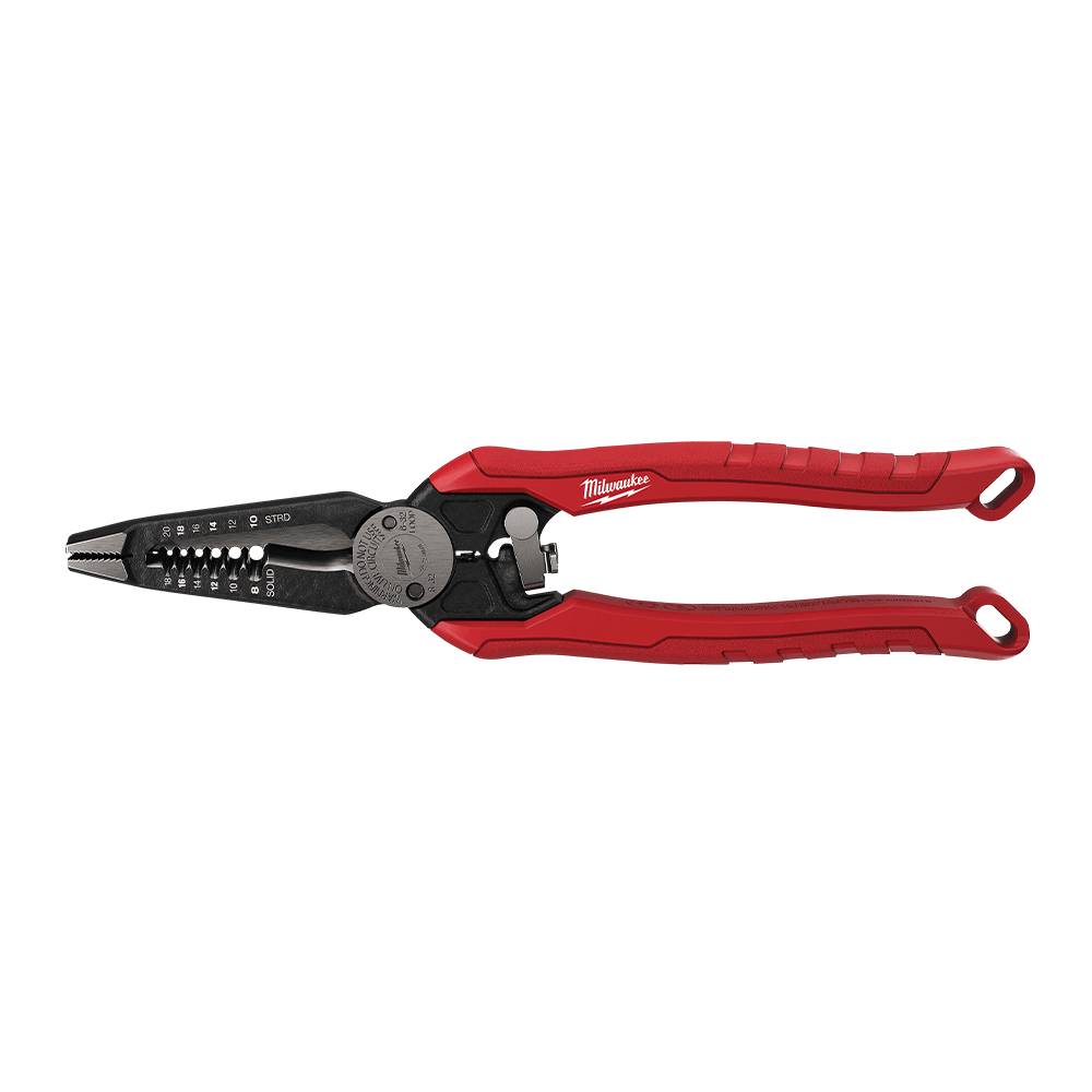 Milwaukee 7in1 High-Leverage Combination Pliers - 48223078 - Available at Power Tool Specialists, Carlton, Victoria, Australia.