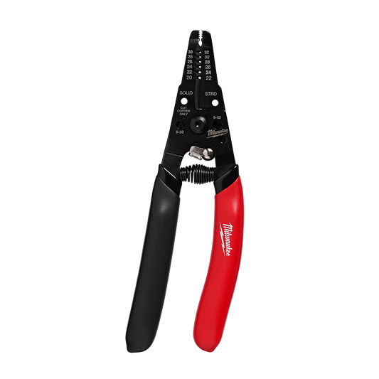 Milwaukee LOW VOLTAGE WIRE STRIPPER - 48223080 - Available at Power Tool Specialists, Carlton, Victoria, Australia.