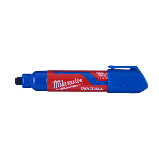 Milwaukee INKZALL™ XL Chis Tip Mrkr 14.5mm Blu 12pk  - 48223267 - Available at Power Tool Specialists, Carlton, Victoria, Australia.