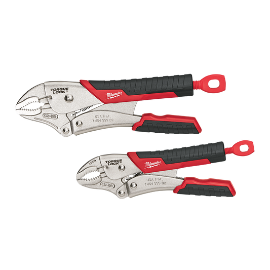 Milwaukee Torque Lock 254mm & 177mm Durable Grip 2pk - 48223402 - Available at Power Tool Specialists, Carlton, Victoria, Australia.