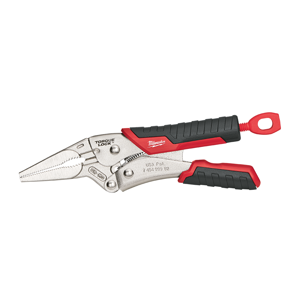 Milwaukee Torque Lock Long Nose Durable Grip 152mm (6") - 48223406 - Available at Power Tool Specialists, Carlton, Victoria, Australia.