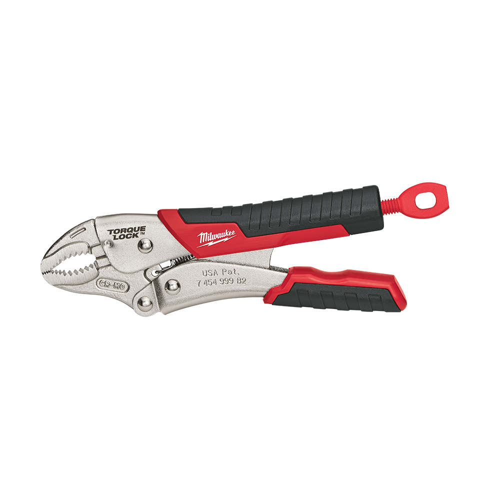 Milwaukee Torque Lock Curved Jaw Durable Grip 177mm (7") - 48223407 - Available at Power Tool Specialists, Carlton, Victoria, Australia.
