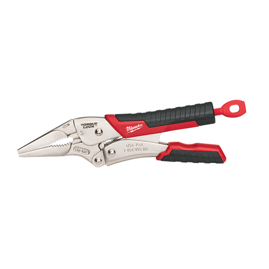 Milwaukee Torque Lock Long Nose Durable Grip 228mm (9") - 48223409 - Available at Power Tool Specialists, Carlton, Victoria, Australia.