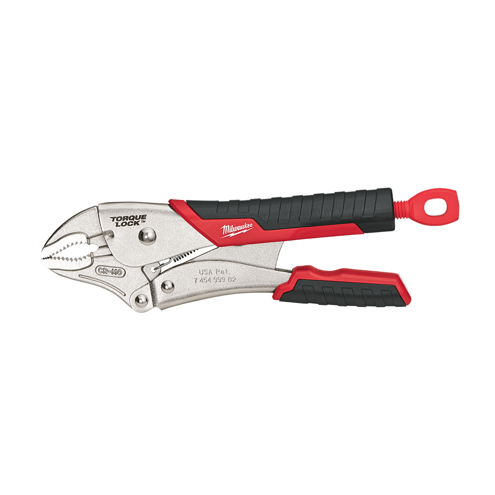 Milwaukee Torque Lock Curved Jaw Durable Grip 254mm (10") - 48223410 - Available at Power Tool Specialists, Carlton, Victoria, Australia.