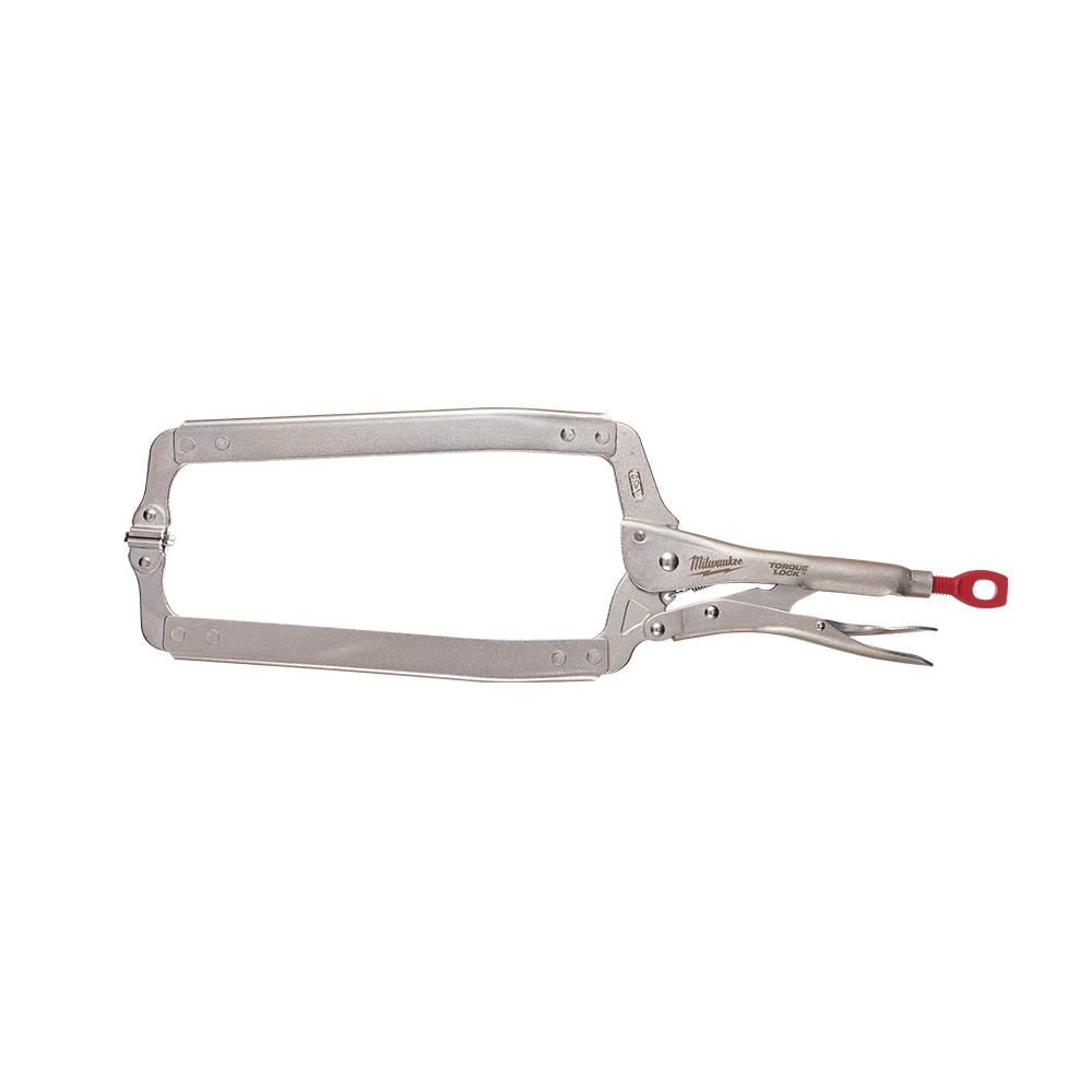Milwaukee Torque Lock Deep Reach C-Clamp Swivel Jaw 457mm (18") - 48223520 - Available at Power Tool Specialists, Carlton, Victoria, Australia.