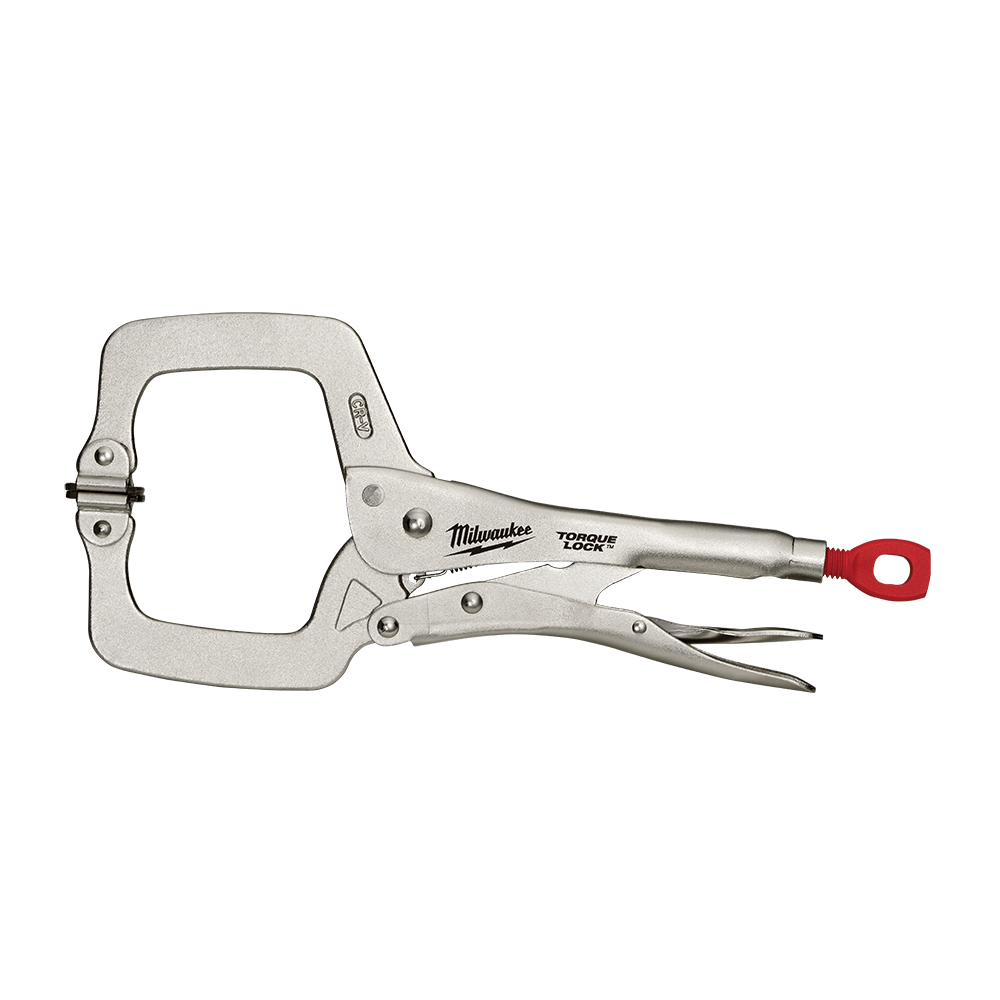 Milwaukee Torque Lock C-Clamp Swivel Jaw 279mm (11") - 48223521 - Available at Power Tool Specialists, Carlton, Victoria, Australia.