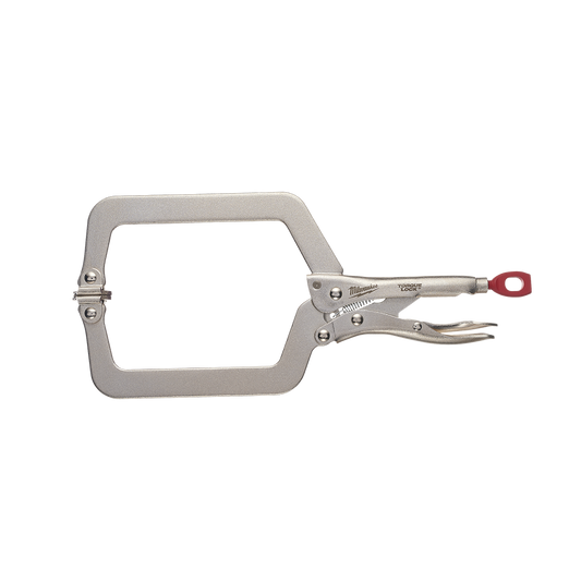 Milwaukee Torque Lock Deep Reach C-Clamp Swivel Jaw 228mm (9") - 48223523 - Available at Power Tool Specialists, Carlton, Victoria, Australia.