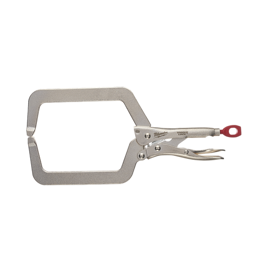 Milwaukee Torque Lock Deep Reach C-Clamp Regular Jaw 228mm (9") - 48223533 - Available at Power Tool Specialists, Carlton, Victoria, Australia.