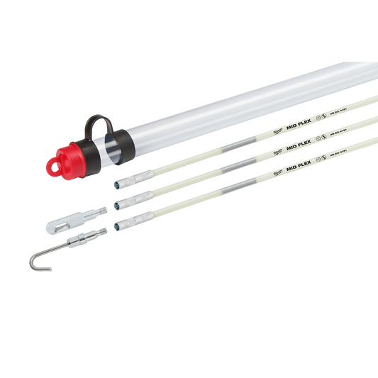 Milwaukee Fish Stick Mid Flex Kit 4.5m (15ft) - 48224152 - Available at Power Tool Specialists, Carlton, Victoria, Australia.