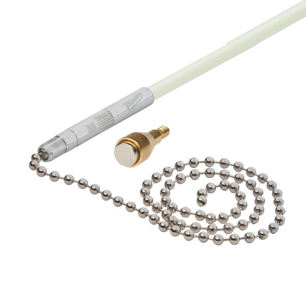 Milwaukee Fish Stick Magnetic Tip & Chain Accessory - 48224159 - Available at Power Tool Specialists, Carlton, Victoria, Australia.